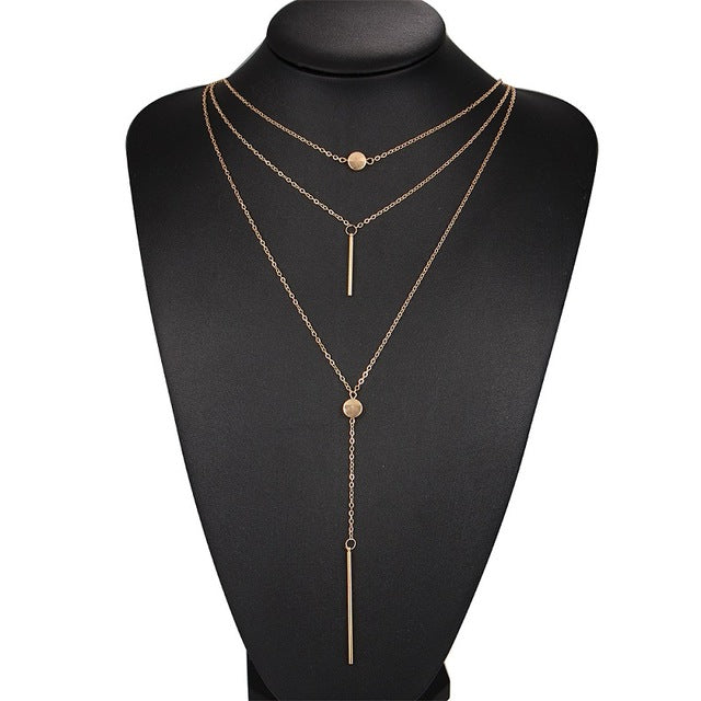 3 Layer Necklace with Choker